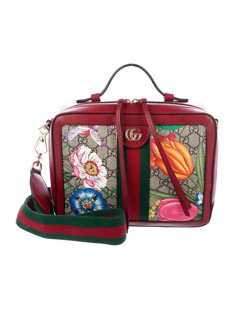 gucci floral toiletry bag|gucci ophidia denim bag.